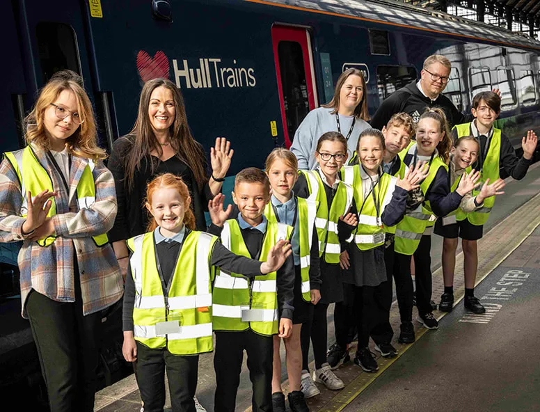 School children from Preston Primary School took a trip to Westminster with Hull Trains