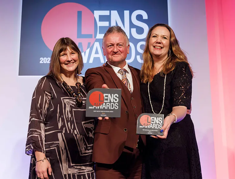 A photo of winners at the Communicate Lens Awards 2025