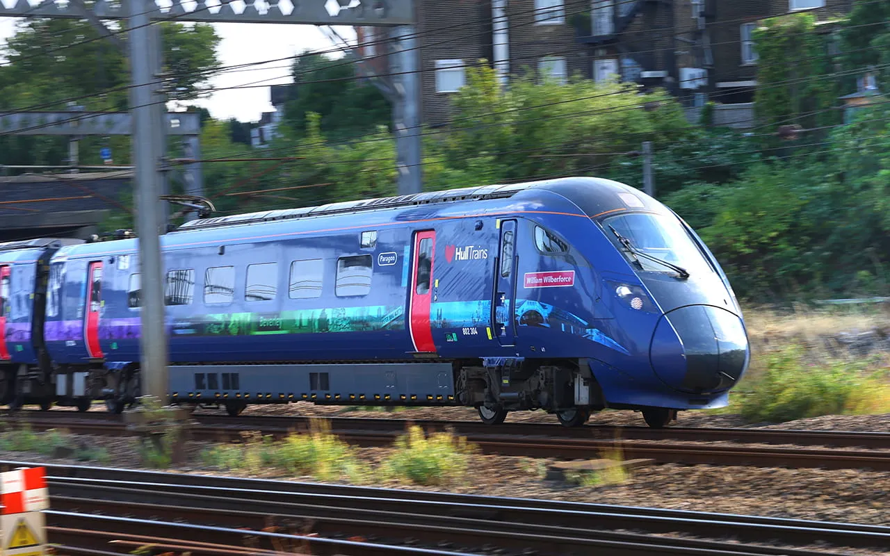 Hull Trains travelling fast on route